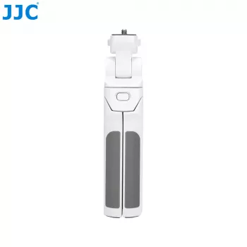 Punho de disparo Bluetooth com mini tripé JJC TP-S1 branco, substituto do Sony GP-VPT2BT