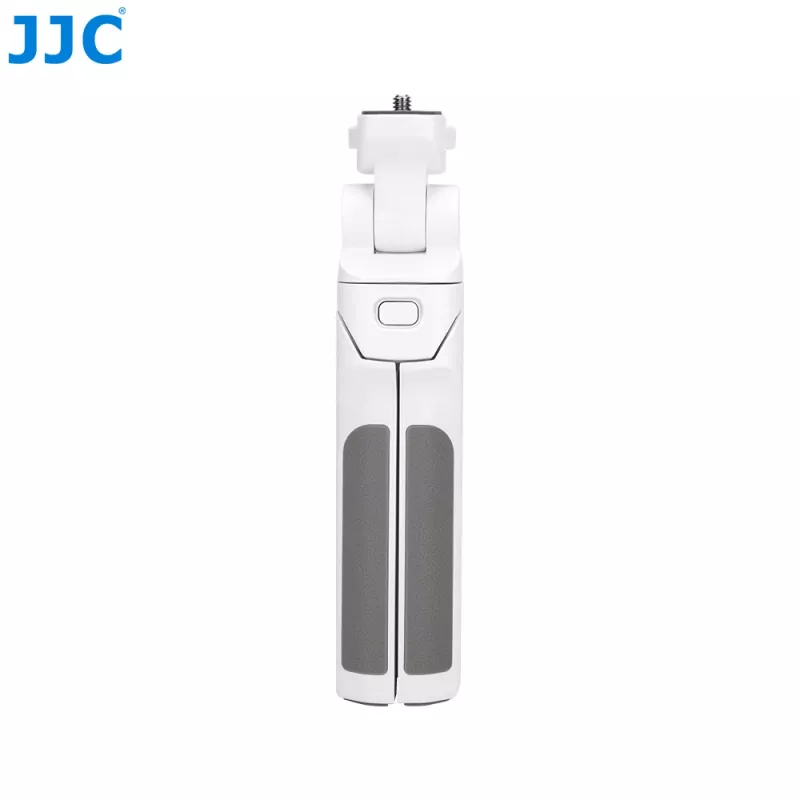 Punho de disparo Bluetooth com mini tripé JJC TP-S1 branco, substituto do Sony GP-VPT2BT
