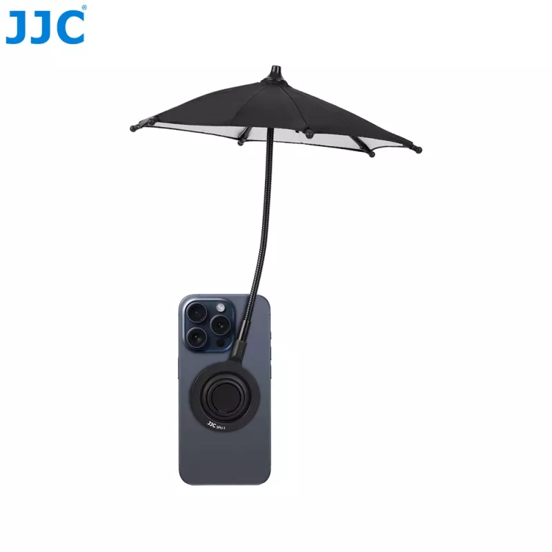 JJC SPU-1 Mini guarda-sol, proteção solar/chuva com íman para smartphone