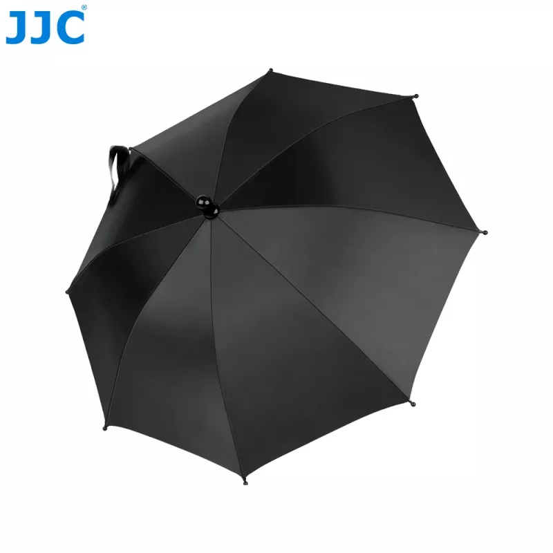Guarda-chuva para câmara JJC CU-XLM2 com sapata de flash e rosca de 1/4 polegadas para DSLR, câmaras sem espelho e câmaras de vídeo
