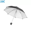 Guarda-chuva para câmara JJC CU-XLM2 com sapata de flash e rosca de 1/4 polegadas para DSLR, câmaras sem espelho e câmaras de vídeo