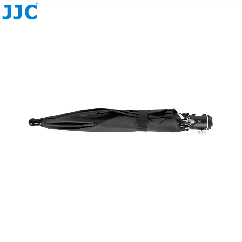 Guarda-chuva para câmara JJC CU-XLM2 com sapata de flash e rosca de 1/4 polegadas para DSLR, câmaras sem espelho e câmaras de vídeo
