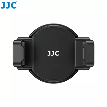 Suporte magnético preto para telemóvel JJC MS-SPC1 com rosca de 1/4 polegadas e 2 suportes de sapata de flash para iPhone MagSafe