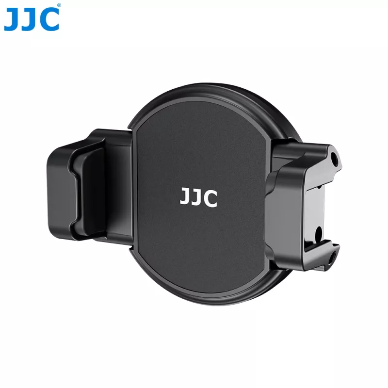 Suporte magnético preto para telemóvel JJC MS-SPC1 com rosca de 1/4 polegadas e 2 suportes de sapata de flash para iPhone MagSafe