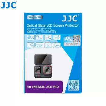 Conjunto de protetores de ecrã e objetiva em vidro temperado JJC para Insta360 Ace Pro (GSP-ACEPRO)