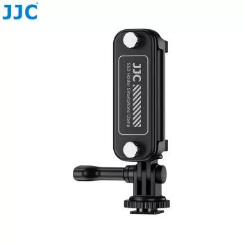 Suporte de tripé JJC SPC-S25 360° para smartphone, SSD e GoPro com rosca de 1/4 polegadas e base Arca-Swiss