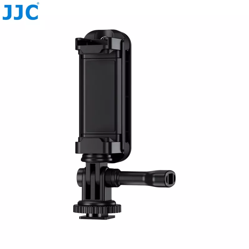 Suporte de tripé JJC SPC-S25 360° para smartphone, SSD e GoPro com rosca de 1/4 polegadas e base Arca-Swiss