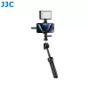 Suporte de tripé JJC SPC-S25 360° para smartphone, SSD e GoPro com rosca de 1/4 polegadas e base Arca-Swiss