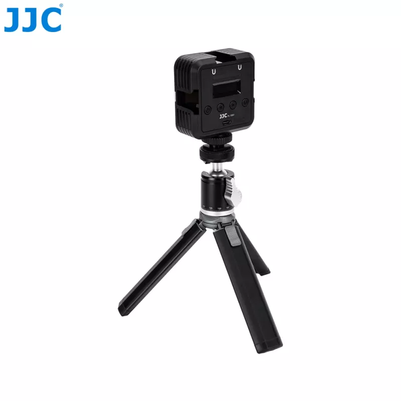 Cabeça de esfera 3D JJC BH-CM1 em alumínio com rosca de 1/4 polegadas e escala para câmara