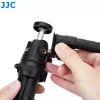Braço de extensão flexível tipo pescoço de cisne JJC com rosca de 1/4 polegadas e pé de sapata de flash - preto