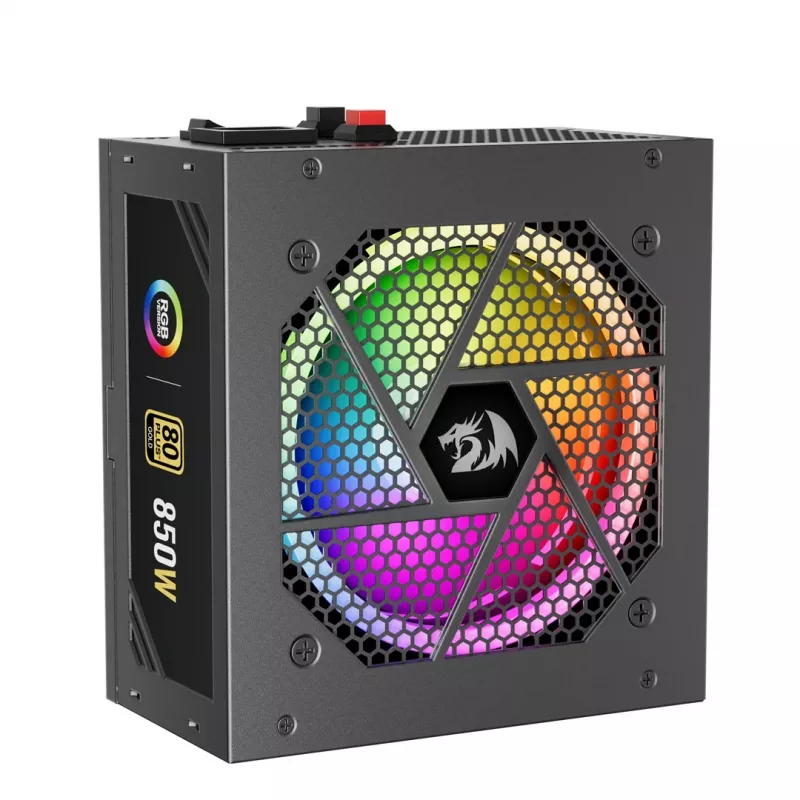 Fonte de alimentação ATX não modular Redragon GC-PS007-1-V2 850W 80 PLUS Bronze