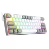 Teclado gaming mecânico Redragon K617 Fizz RGB branco/cinzento 60% com switches vermelhos hot-swappable