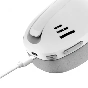 Headset gaming sem fios tri-mode Redragon H848 IRE Pro branco/cinzento