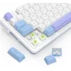 Teclado mecânico Redragon Ucal Max K673WBP-RGB-MAX tri-mode 75% 82 teclas hot-swappable gasket mount teclas PBT RGB branco/preto/roxo