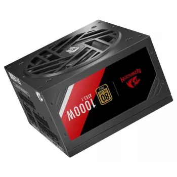 Fonte de alimentação Redragon Master GC-MS03 1000W, 80 PLUS Standard, ATX, não modular, ventoinha 120mm, preto