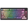Teclado mecânico Redragon K732MC-RGB-PRO Uranus Pro 82 75%, hot-swappable, RGB, USB-C, preto