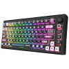 Teclado mecânico Redragon K732MC-RGB-PRO Uranus Pro 82 75%, hot-swappable, RGB, USB-C, preto