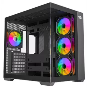 Caixa gaming mid-tower Redragon EVO ARGB GC-623-PRO, preto
