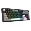 Teclado mecânico Redragon ARLOKKS QMK K742 75% tri-mode, hot-swappable, gasket mount, RGB, preto