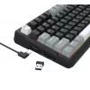 Teclado mecânico Redragon ARLOKKS QMK K742 75% tri-mode, hot-swappable, gasket mount, RGB, preto