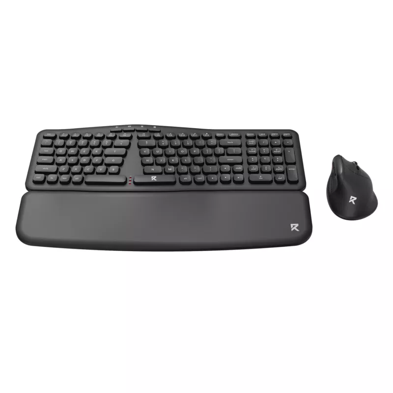 Redragon BS-7162 MAX Conjunto de teclado e rato vertical sem fios, 2,4 GHz, preto