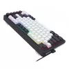 Teclado mecânico gaming Redragon Ucal Magnetic K673WB-RGB-M 75% tri-mode, branco/preto