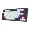 Teclado mecânico gaming Redragon Ucal Magnetic K673WB-RGB-M 75% tri-mode, branco/preto