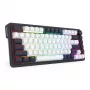 Teclado mecânico gaming Redragon Ucal Magnetic K673WB-RGB-M 75% tri-mode, branco/preto