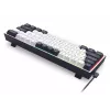 Teclado mecânico Redragon ALCOR QMK K717WB-RGB-PRO, layout 75%, tri-mode, hot-swappable, branco/preto