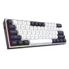 Teclado mecânico Redragon ALCOR QMK K717WB-RGB-PRO, layout 75%, tri-mode, hot-swappable, branco/preto