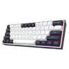 Teclado mecânico Redragon ALCOR QMK K717WB-RGB-PRO, layout 75%, tri-mode, hot-swappable, branco/preto