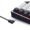 Teclado mecânico Redragon ALCOR QMK K717WB-RGB-PRO, layout 75%, tri-mode, hot-swappable, branco/preto