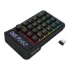 Teclado mecânico Redragon Cove K733-RGB-WL 60% tri-mode, hot-swappable, RGB, preto