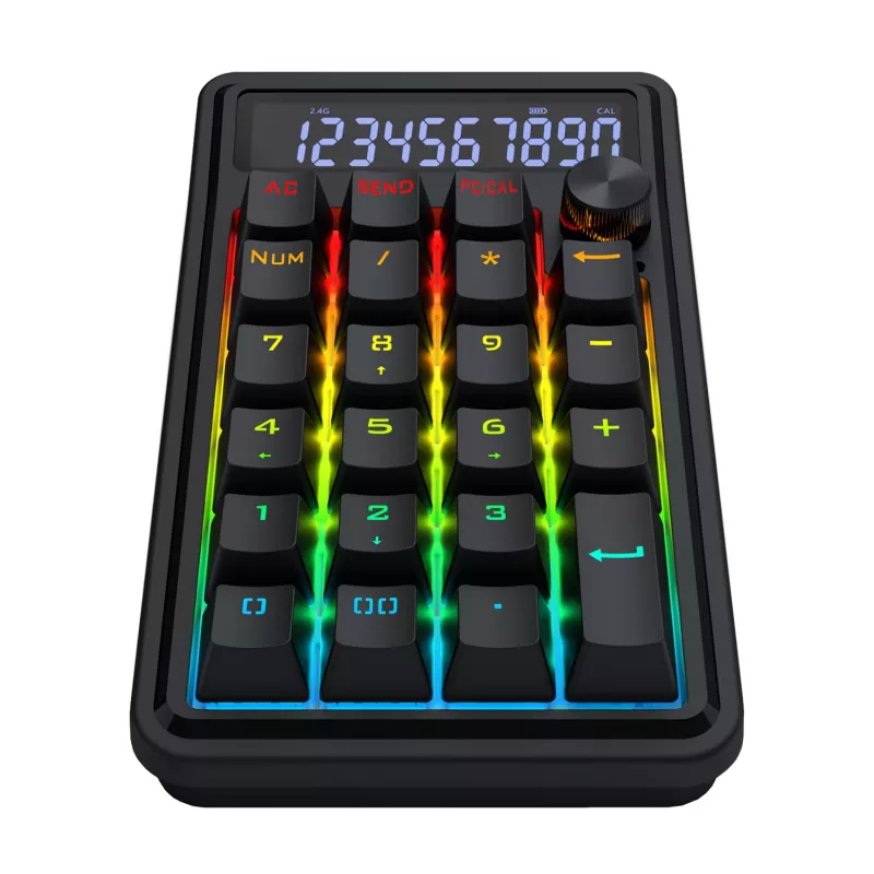 Teclado mecânico Redragon Cove K733-RGB-WL 60% tri-mode, hot-swappable, RGB, preto