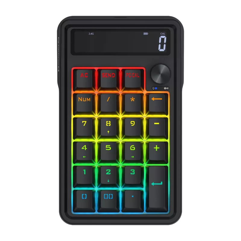 Teclado mecânico Redragon Cove K733-RGB-WL 60% tri-mode, hot-swappable, RGB, preto