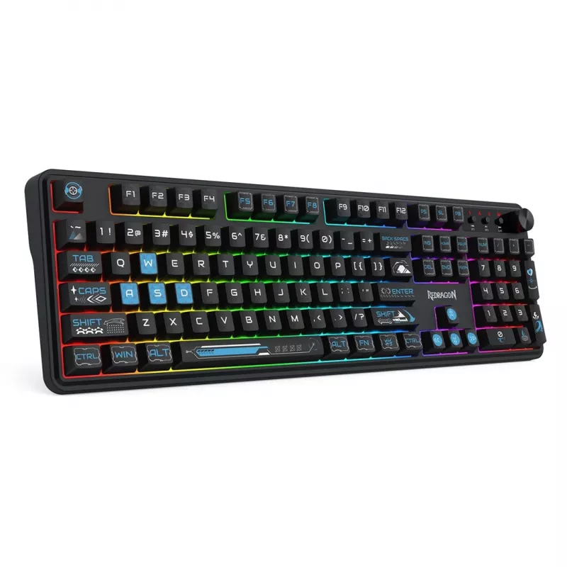Redragon Volcano K526BB-WL Teclado gaming de membrana sem fios, retroiluminado, preto