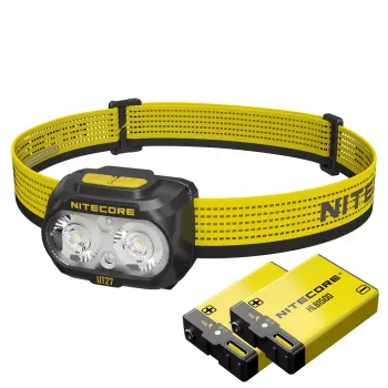 Lanterna de cabeça Nitecore UT27 PRO 800 lúmenes USB-C 2025