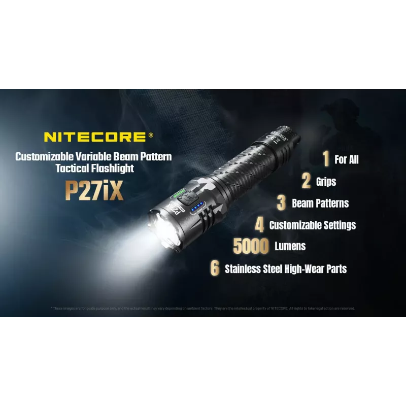 Lanterna tática Nitecore P27iX 5000 lúmenes