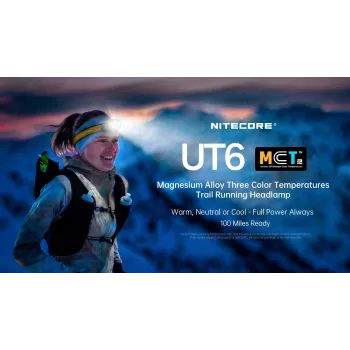 Lanterna de cabeça NITECORE UT6 1600 lúmenes