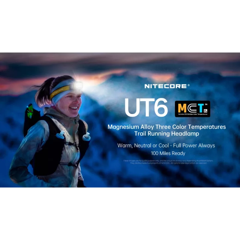 Lanterna de cabeça NITECORE UT6 1600 lúmenes