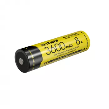 Bateria de iões de lítio Nitecore NL1836HP 3600mAh 18650 Button Top