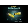 Bateria de iões de lítio Nitecore NL1836HP 3600mAh 18650 Button Top