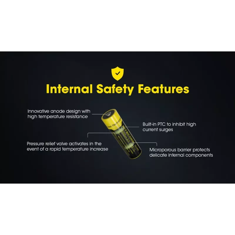 Bateria de iões de lítio Nitecore NL1410 14500 1000mAh