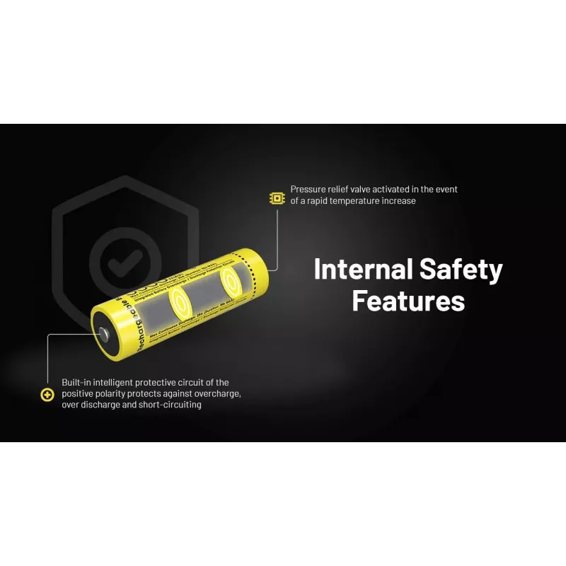 Bateria de iões de lítio Nitecore NL2155HP 21700 5500mAh 3.6V Button Top Protected