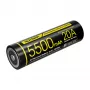 Bateria de iões de lítio Nitecore 21700 5500mAh 20A 3,6V Button Top