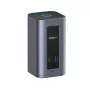 Baseus Nomos NU1 Air Spacemate docking station USB-C 12 em 1, 2x HDMI 4K@60Hz, 2x DP 4K@60Hz, 2x USB-C, 2x USB-A 5Gbps, 2x USB-A 2.0, RJ45 Gigabit Ethernet, cinzento