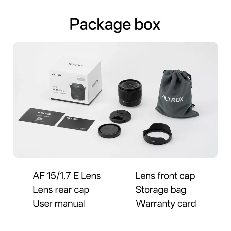 Objetiva Viltrox AF 15mm f/1.7 Air para Sony E-Mount