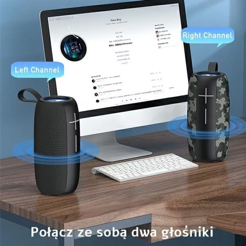 Altifalante Bluetooth portátil AWEI Y370 20W preto