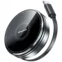 Estação de carregamento sem fios 3-em-1 AWEI W27 15W carregamento rápido com cabo USB-C preta