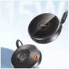 Estação de carregamento sem fios 3-em-1 AWEI W27 15W carregamento rápido com cabo USB-C preta